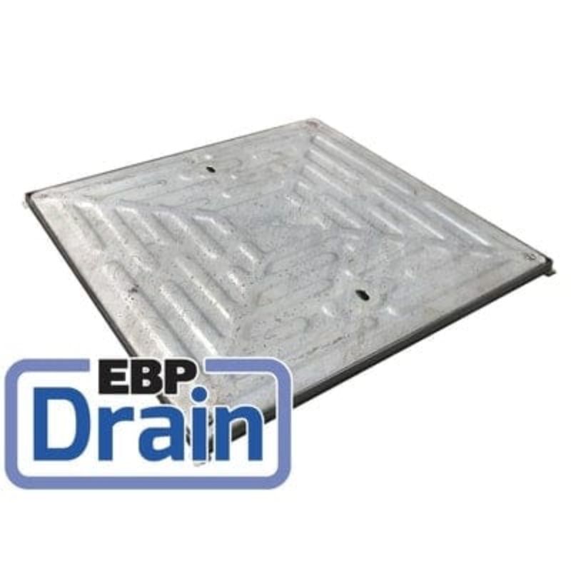 EBP Double Seal / 4 Screws Solid Top Galvanised Manhole Cover - All Sizes