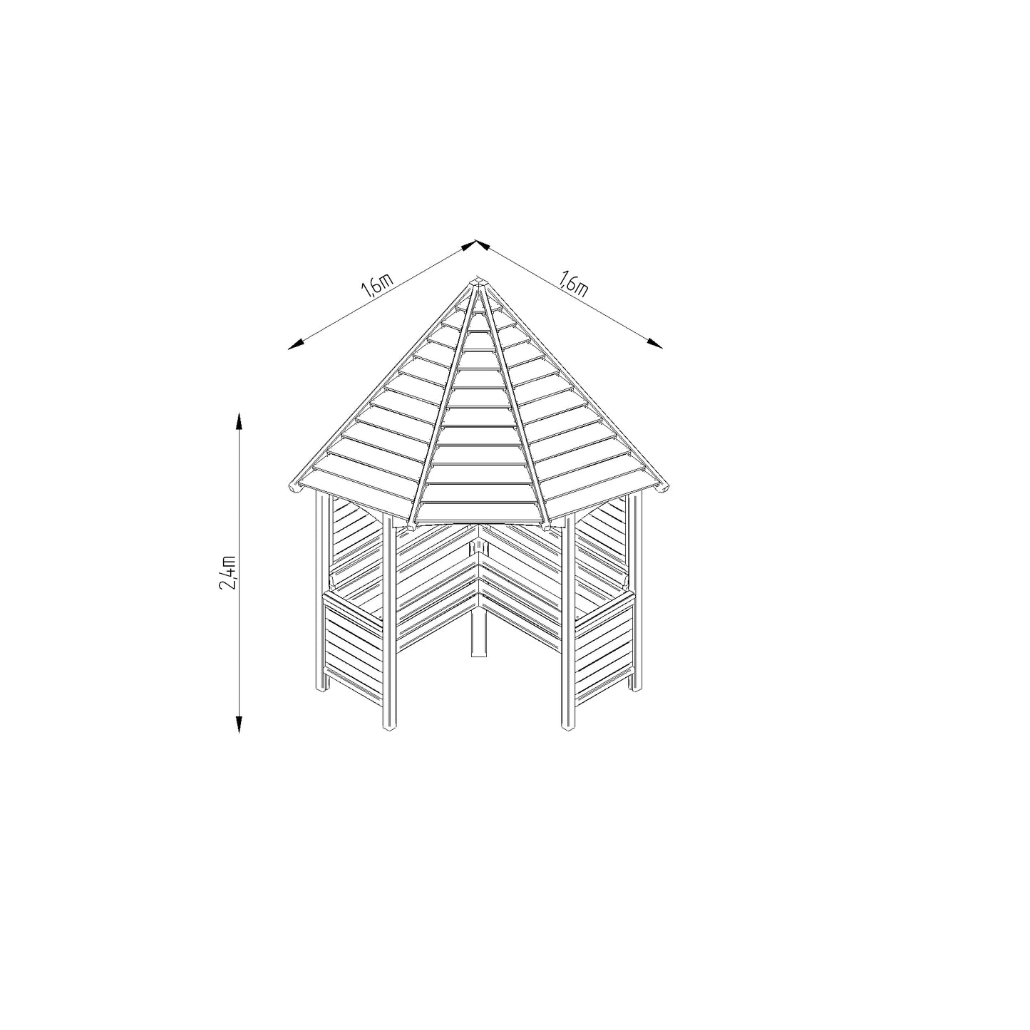 Image for Forest Venetian Corner Arbour