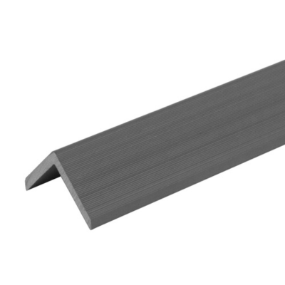 ShadowClad 'L' shape corner trim in Silver Grey Oak, 3000mm x 50mm x 9mm, durable composite cladding accessory.