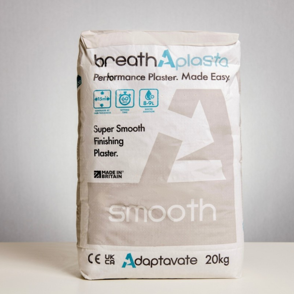 Adaptavate Breathaplasta Smooth Fine Finishing Plaster 20kg