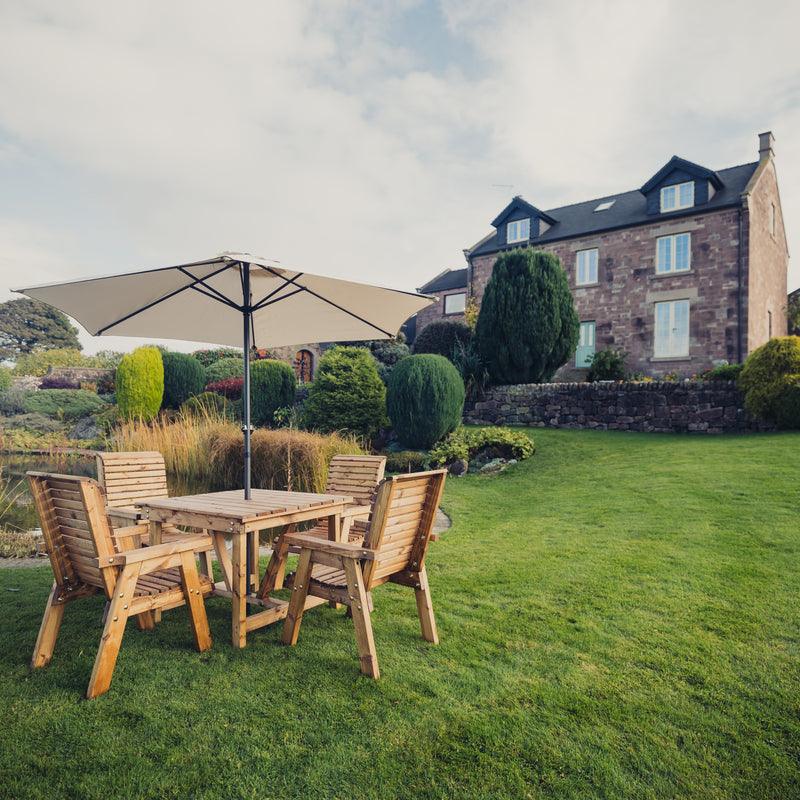 Churnet Valley 4 Seater Square (4 Chairs)