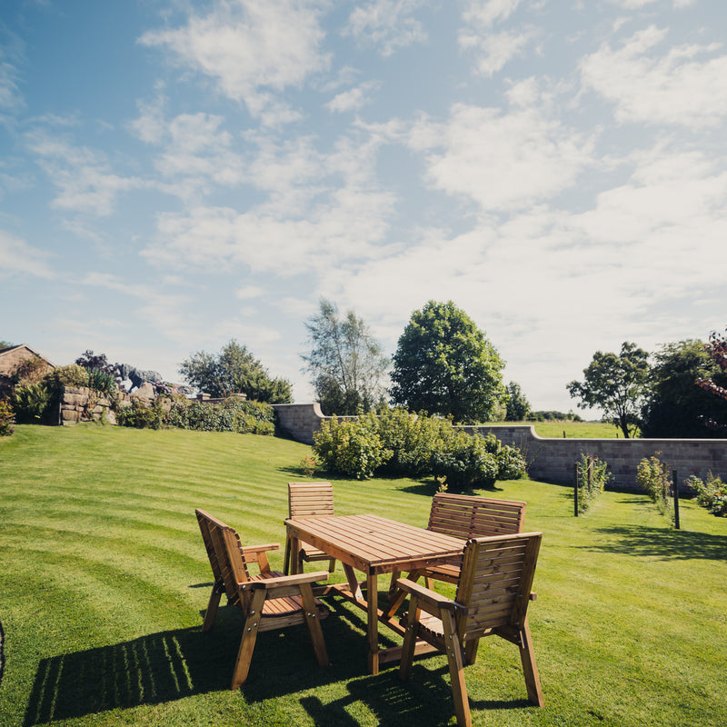 Churnet Valley 6 Seater Set (2 Chairs and 2 x Benches)