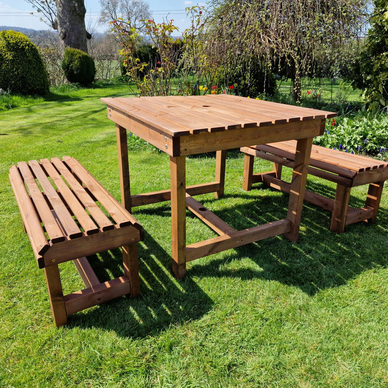 Churnet Valley Contemporary Table and Bench Set - Sits 4 - Churnet Valley