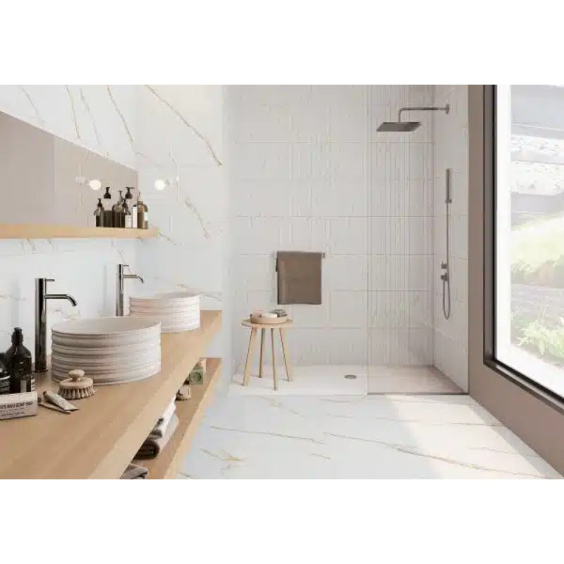 Aureus Matt Marble Effect Porcelain Floor Tile 600mm x 600mm (3 per Box)