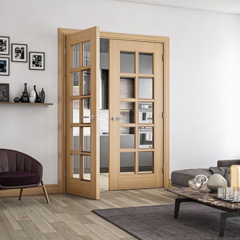 Image for Deanta Bristol Glazed Interior Oak Door 1981 x 838 x 35mm