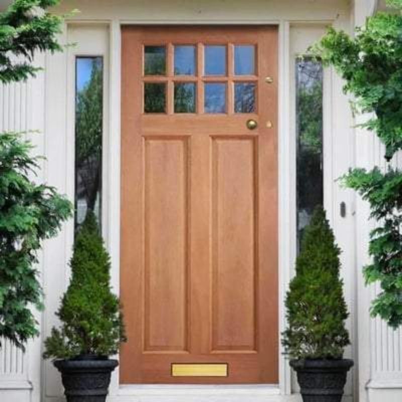LPD Chigwell Hardwood M&T 8 Double Glazed Clear Light Panels External Door - 1981mm x 838mm