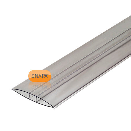 Snapa 16mm Clear Polycarbonate H section 4m
