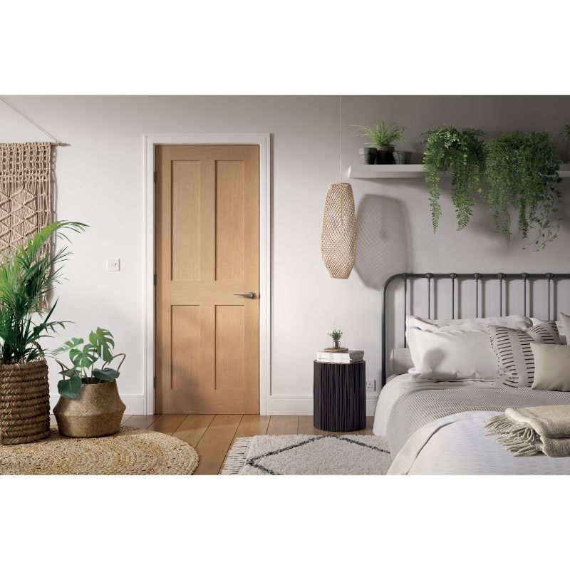 LPD London Oak Pre-Finished Internal Fire Door 78in x 33in x 35mm (1981 x 838mm)