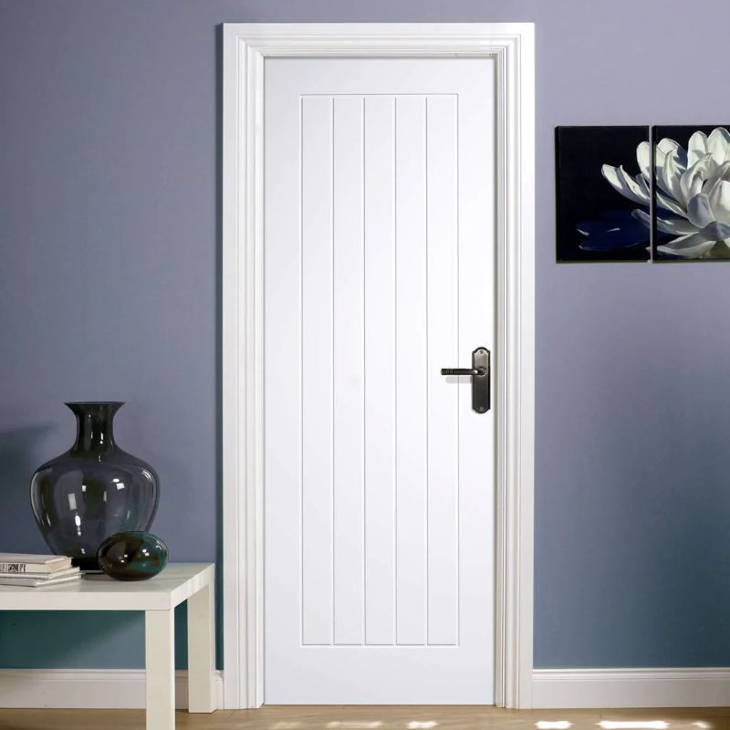 LPD White Mexicano Internal Door - 80.3in x 20.7in x 40mm (2040 x 526mm)