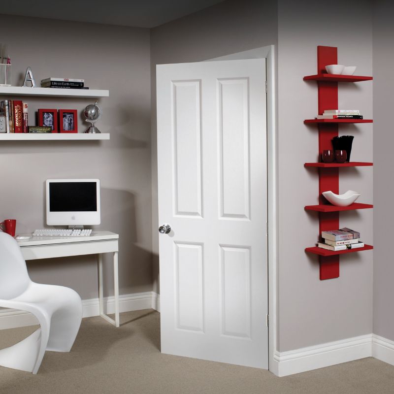 Image for LPD Textured 4 Panel Sq Top Firecheck - 78In x 30In x 35mm (1981 x 762mm)