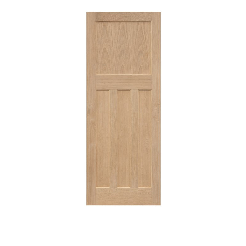Edwardian Traditional Oak Panel Unfinished Internal Door - All Sizes
