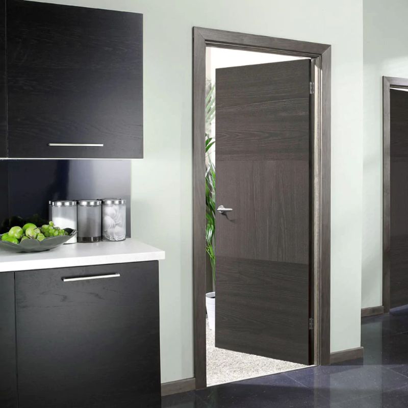 LPD Tres Charcoal Black Pre-Finished Internal Fire Door - 78in x 33in x 44mm (1981 x 838mm)