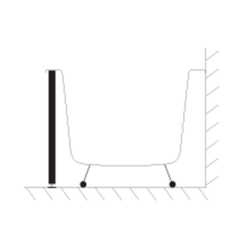 Abacus Waterproof Tileable Bath End Panel 805mm - Backer Board