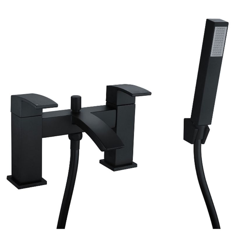 Aqua Onyx Bath Shower Mixer - Black