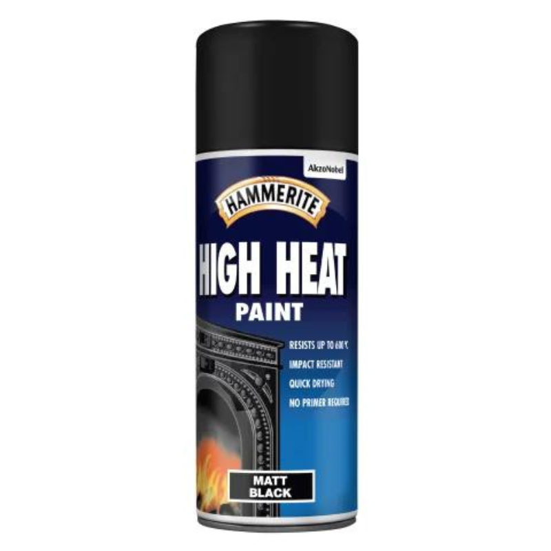 Hammerite High Heat Paint Aerosol - Black x 400ml