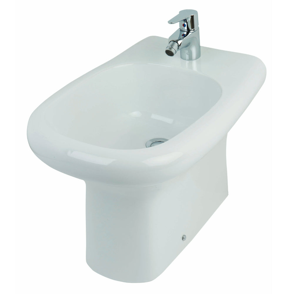RAK Ceramics Compact Special Needs Back To Wall Bidet Without Overflow - White