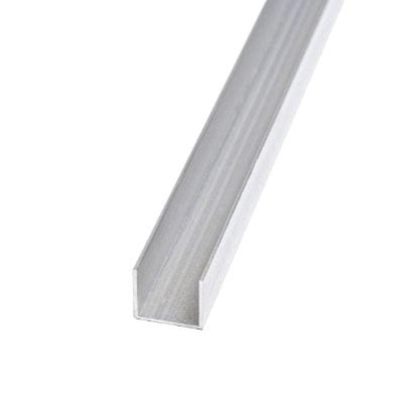 Aluminium F Profile 3000mm x 30mm x 16mm - Silver Roofing Edge
