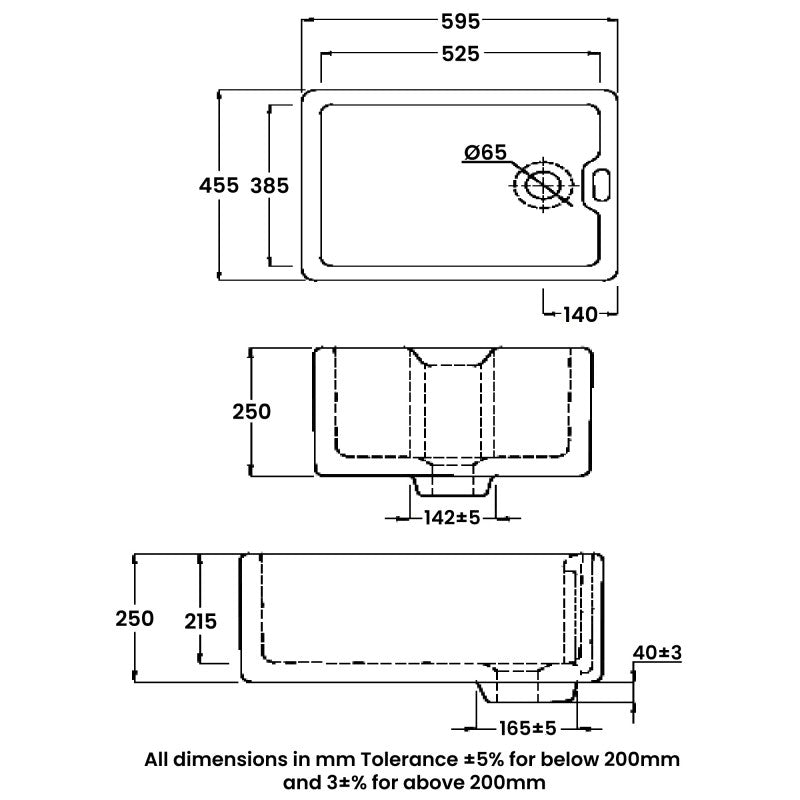 RAK Gourmet Kitchen Sink 8 Belfast Style Fireclay