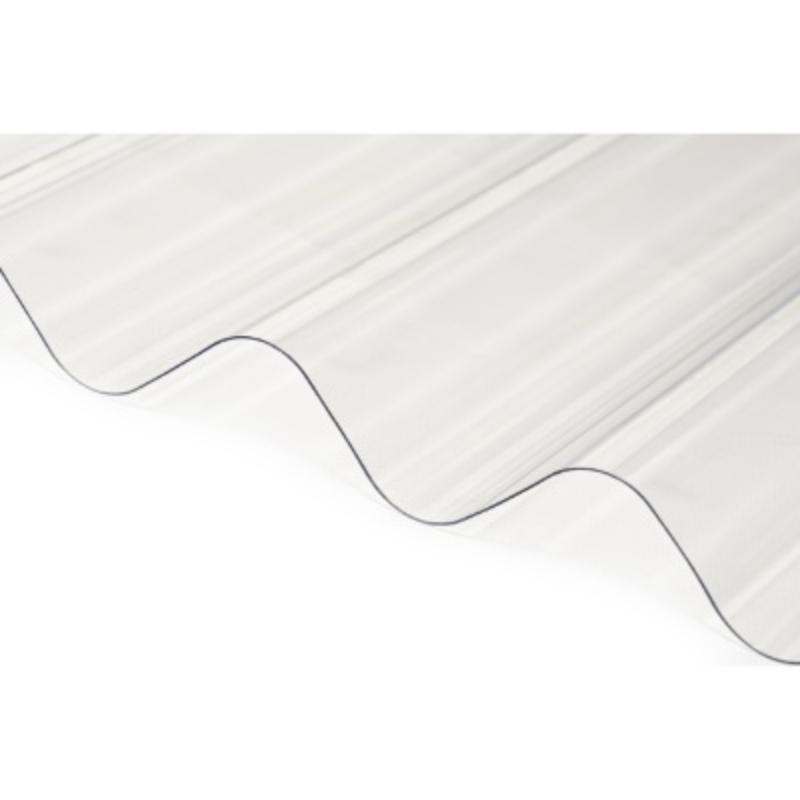 Corrugated PVC Roofing Sheet Clear - All Sizes