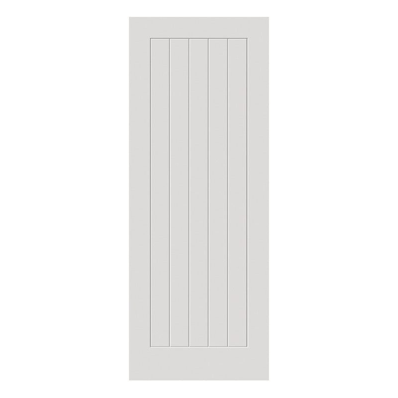 JB Kind Thames White Primed 5 Panel Internal Fire Door FD30 - All Sizes