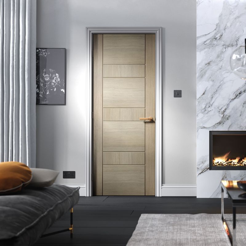 LPD Edmonton Light Grey Pre-Finished Internal Door - 78in x 30in x 35mm (1981 x 762mm)