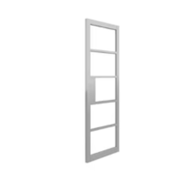 JB Kind Metro White Painted Clear Glazed Internal Door - 1981mm x 610mm