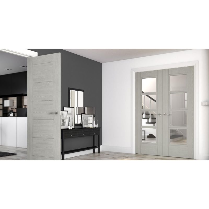 Deanta Montreal Internal Door Light Grey Ash - 78in x 24in (1981 x 610mm)