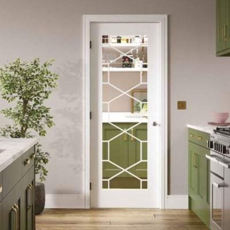 LPD Orly White Primed Glazed Light Panels Interior Door - 1981mm x 762mm