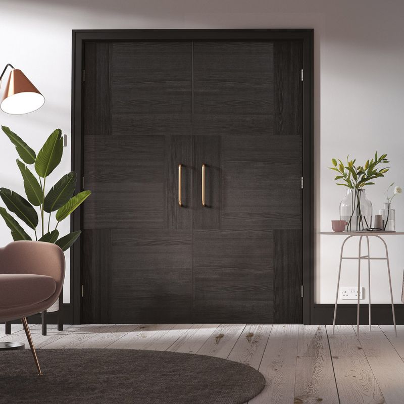 LPD Seis Charcoal Black Pre-Finished Internal Fire Door - 78in x 33in x 44mm (1981 x 838mm)