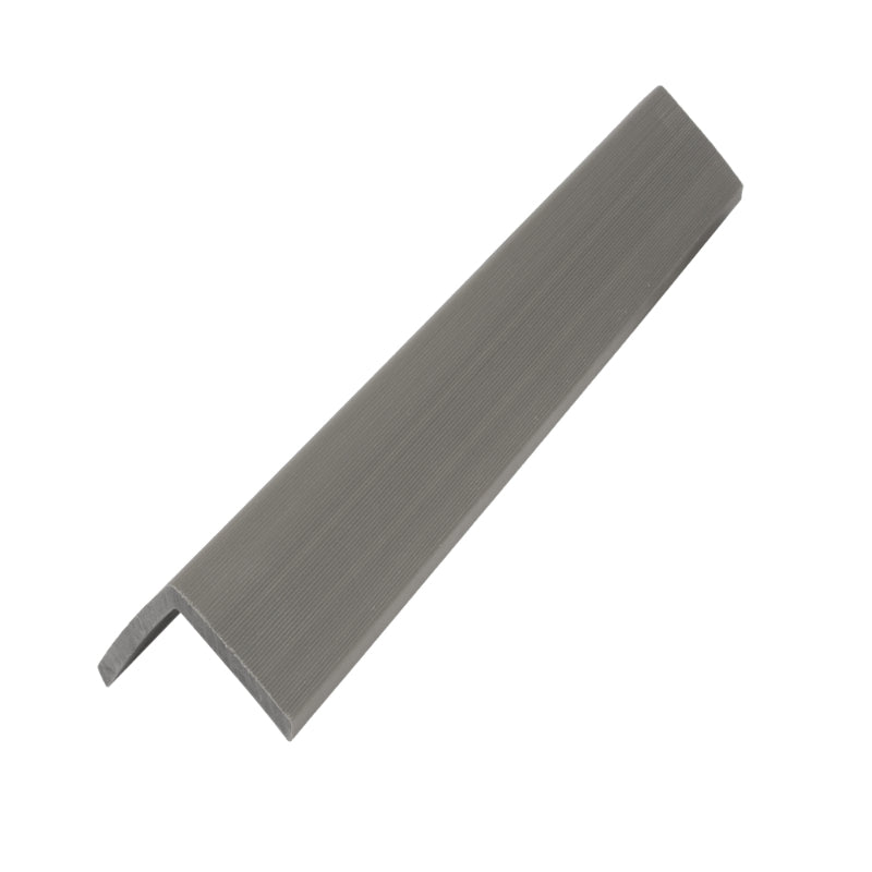 DDecks DuroD3 Composite Corner Angle Trim in Fossil Grey, 43mm x 43mm x 2.5m, durable and weather-resistant.