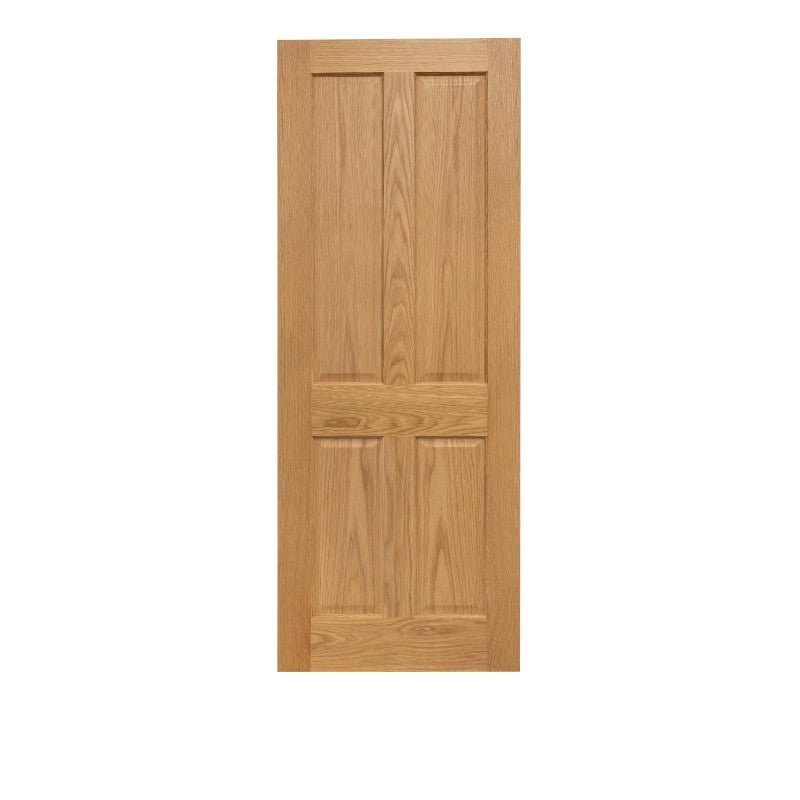 Victorian 4 Panel Oak Prefinished Internal Door - All Sizes