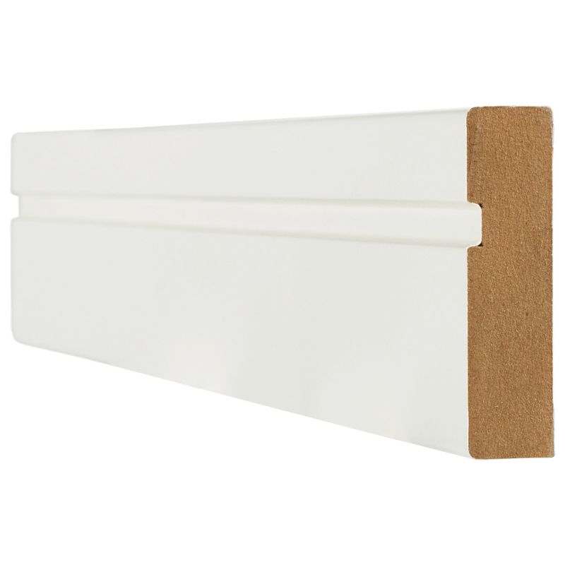 LPD White Primed Single Groove Architrave - 2200mm x 70mm x 18mm