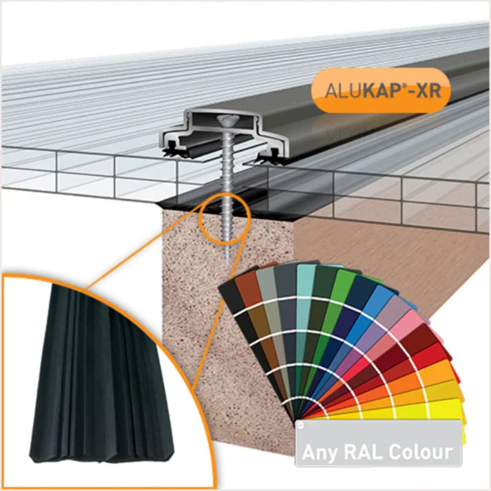 Alukap®-XR roofing system with metal fixings and color options from RAL chart