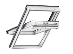 White Polyurethane Centre Pivot Windows