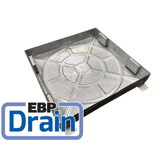 EBP 10 Tonne Block Pavior with Keys 80mm Deep Galvanised Manhole Cover - All Sizes