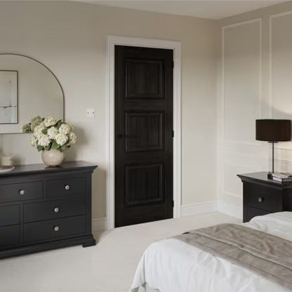 JB Kind Kedleston Black Laminate Internal Fire Door FD30 - All Sizes