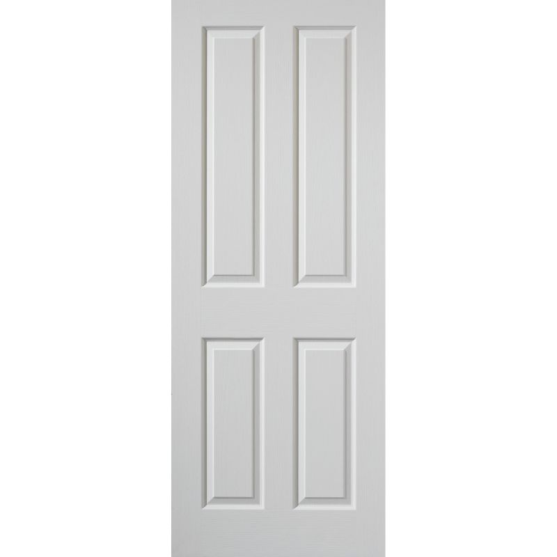 JB Kind White Textured 4 Moulded Panel Canterbury Internal Fire Door 1981 X 838 X 44mm