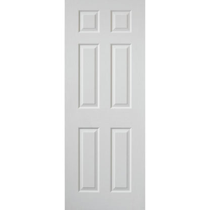 JB Kind White Textured 6 Moulded Panel Colonist Internal Fire Door 1981 X 826 X 44mm
