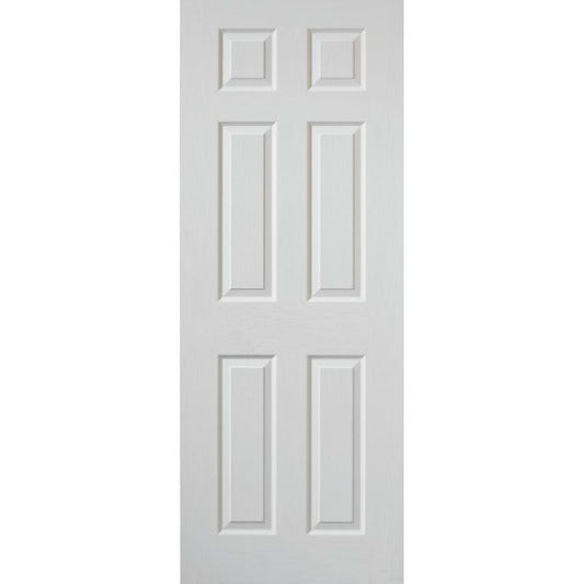 JB Kind White Textured 6 Moulded Panel Colonist Internal Fire Door 1981 X 610 X 44mm