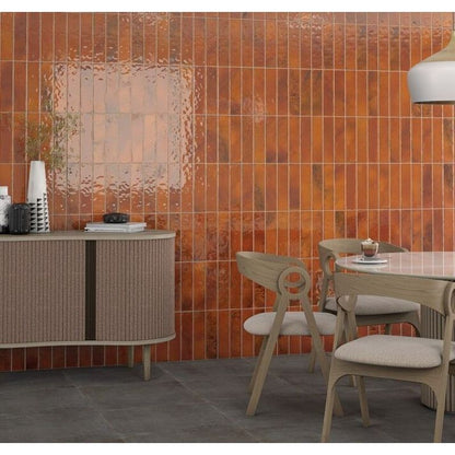 Luca Ceramic Gloss Wall Tile 80mm x 315mm (25 Per Box) - All Colours