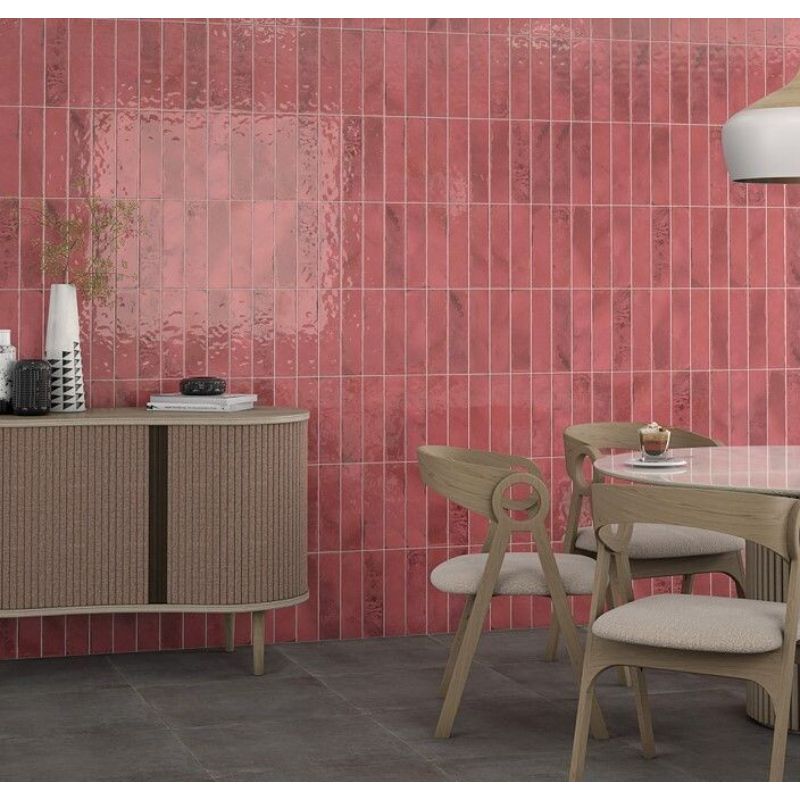 Luca Ceramic Gloss Wall Tile 80mm x 315mm (25 Per Box) - All Colours