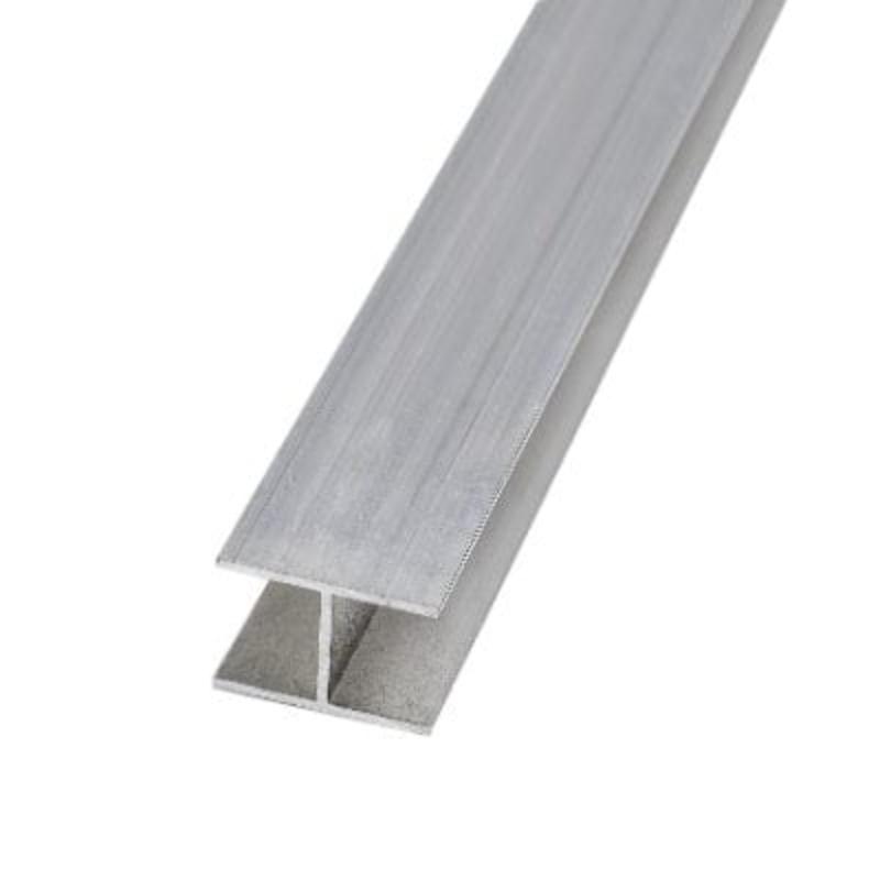 Aluminium H Profile 3000mm x 16mm - Silver Polycarbonate Roofing