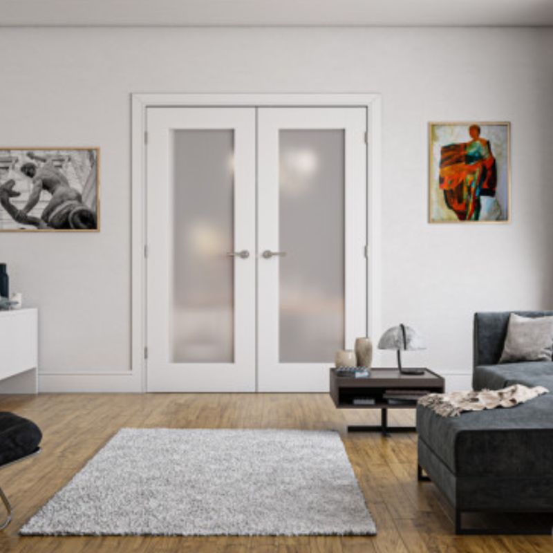 Deanta Denver Obscure Glazed Interior White Primed Door 1981 x 762 x 35mm