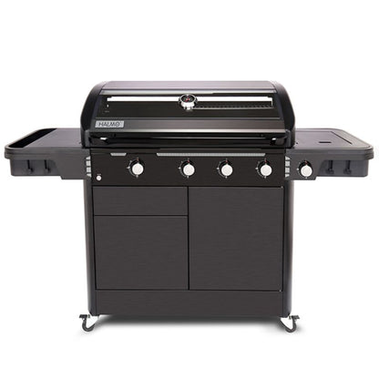 Halmo 4B Cart BBQ Grill with Side Burner