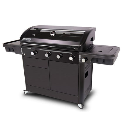 Halmo 4B Cart BBQ Grill with Side Burner