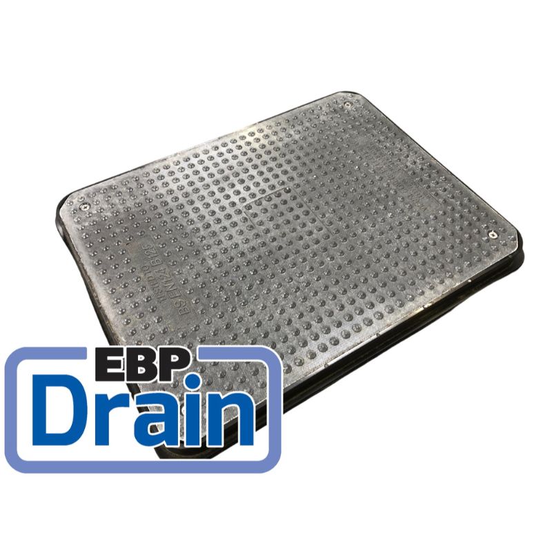 EBP 600mm x 450mm B125 Loading Single Seal Solid Top Locking Composite Manhole Cover 