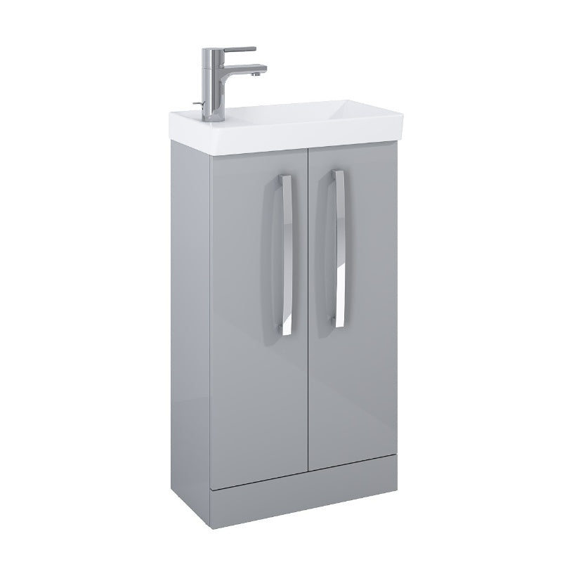 Aqua Aquatrend 513mm - 2 Door Floorstanding Base Unit & Basin - All Colours
