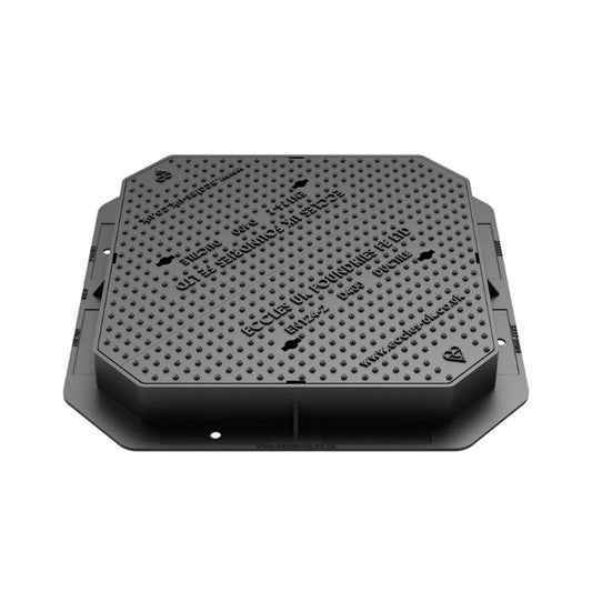 EBP Ductile Iron Class D400 Loading Double Triangular Manhole Cover - All Sizes