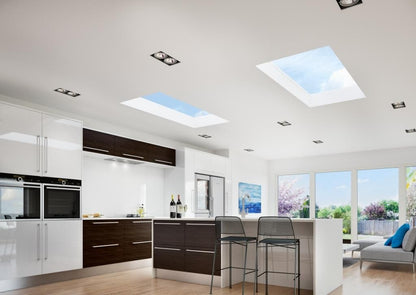 Image for Atlas Flat Rooflight Window Active Neutral Double Glazed - Grey/White