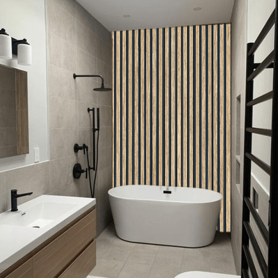 SplashPro Narrow Slat Wall Panel 2400mm x 42mm x 12mm - All Colours - The Wood Wall Panel Company